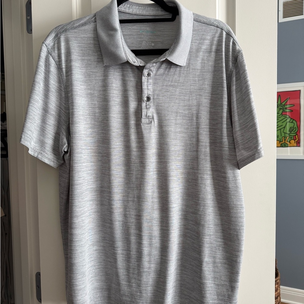 Apt 9 Men's Gray Polo Shirt, Size XL